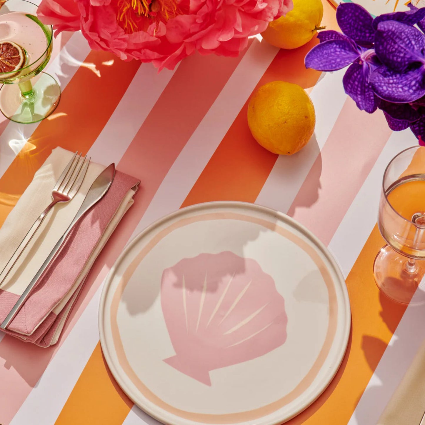 In The Roundhouse - "Pink Shell" Plate