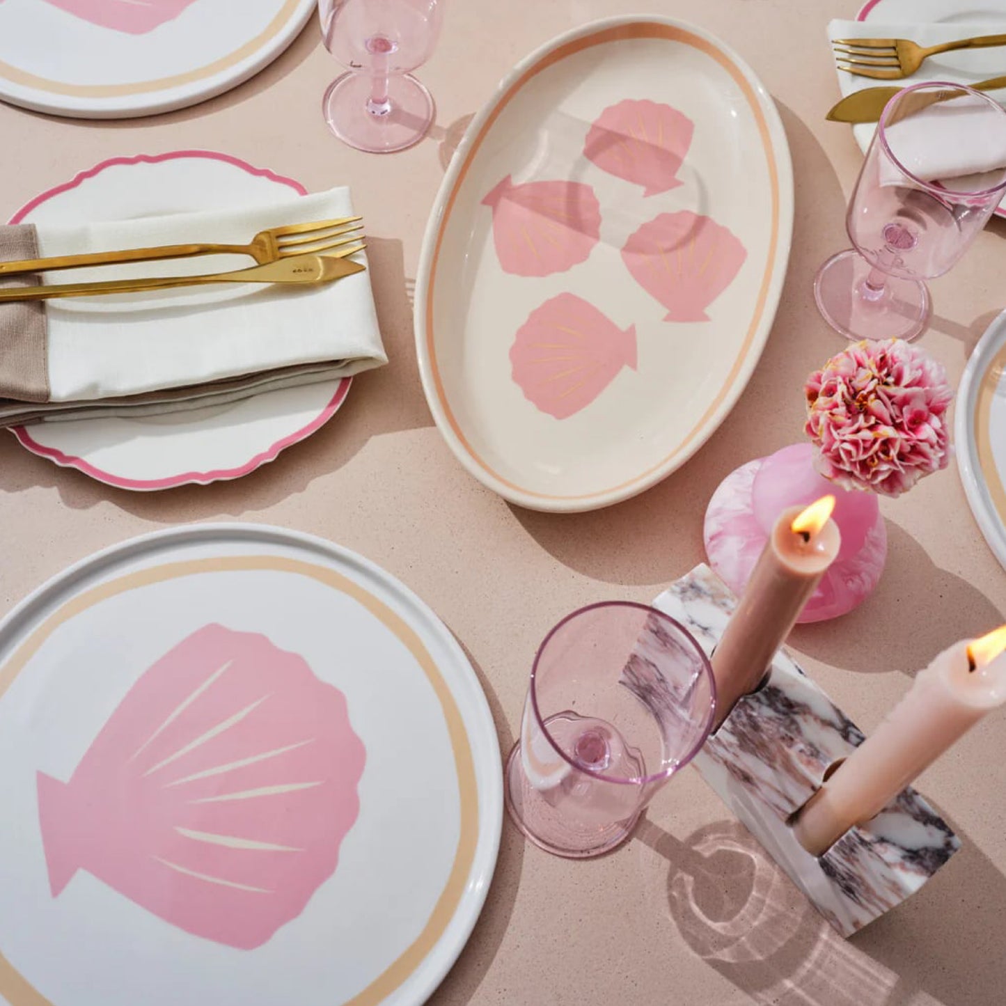 In The Roundhouse - "Pink Shell" Plate
