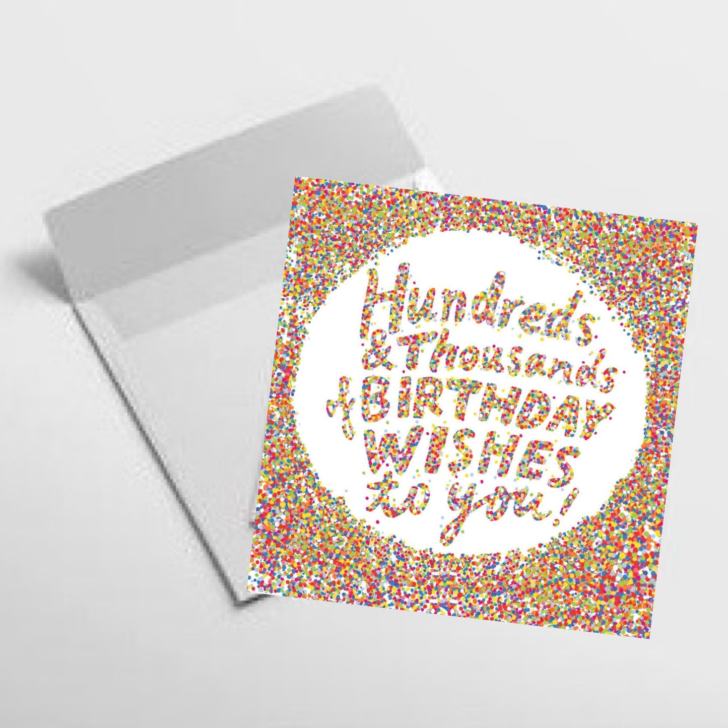 NUOVO - 100s & 1000s Of Birthday Wishes- GREETING CARD- By Cat MacInnes