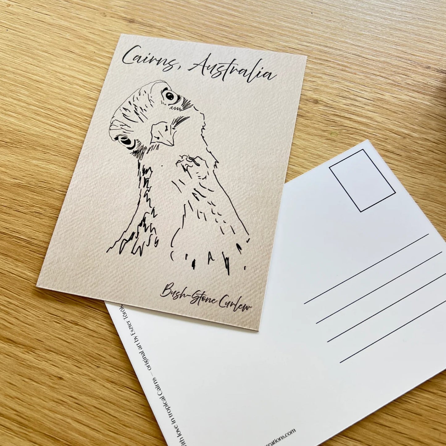 ESZTER'S CREATIONS- Bush Stone Curlew - Cairns, Australia Postcard