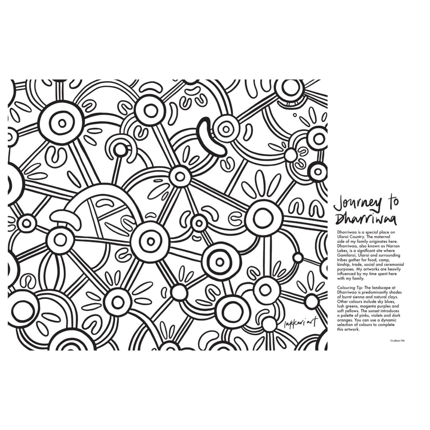 BOOKS & CO - YULUWIRRI - First Nations Colouring Book - Lakkari Pitt