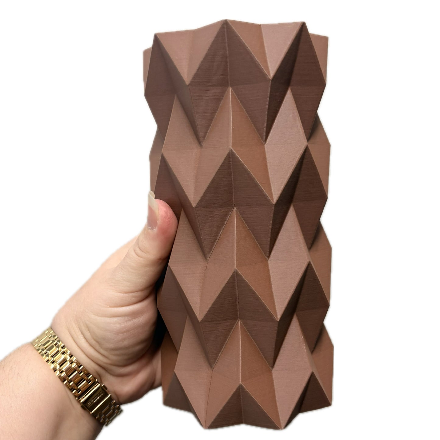 DWAYNSKI.3D - "Tessura" Vase - Coffee