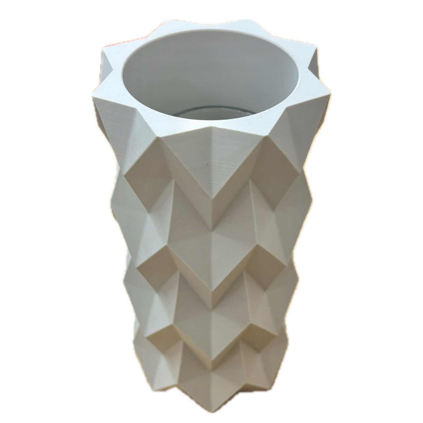 DWAYNSKI.3D - "Tessura" Vase - Cream