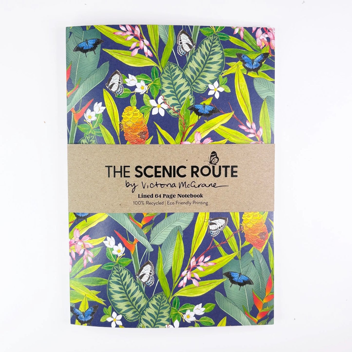 The Scenic Route - "Butterfly Garden"- Lined Notebook