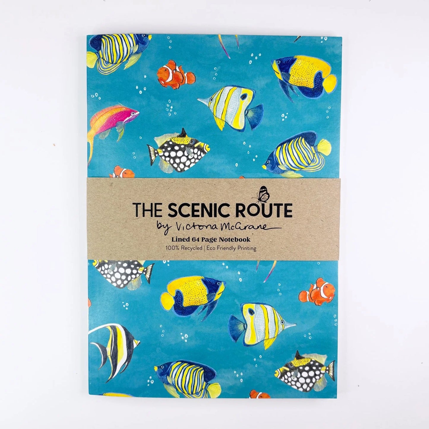 The Scenic Route - "Reef Fish"- Lined Notebook