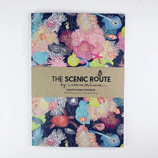 The Scenic Route - "Great Barrier Reef"- Lined Notebook