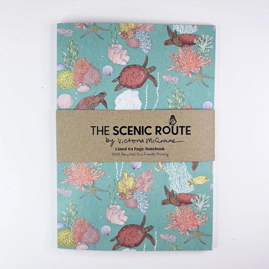 The Scenic Route - "Sea Turtles"- Lined Notebook