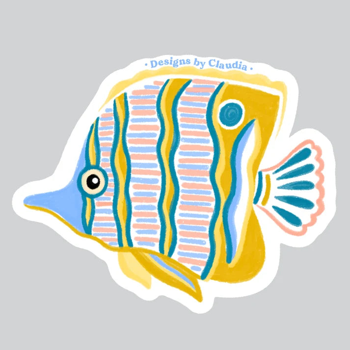 Designs by Claudia - Tropical Fish Sticker