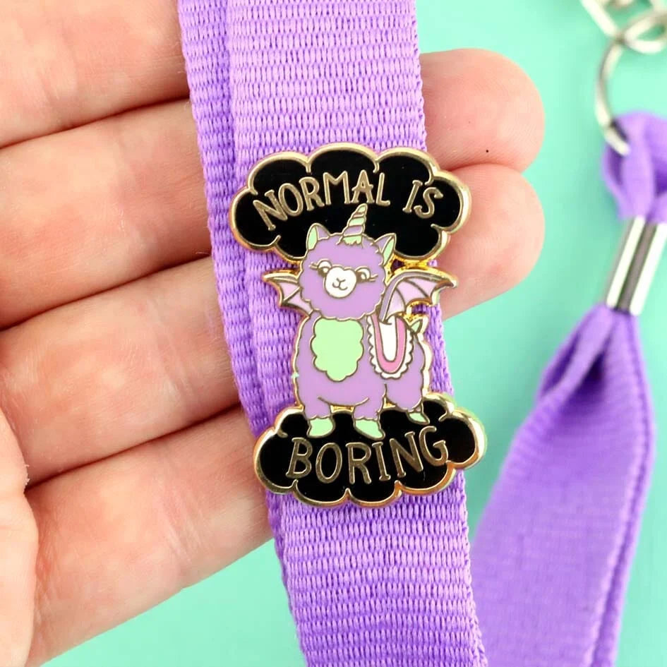 JUBLY-UMPH - "Normal is Boring"- Lapel Pin