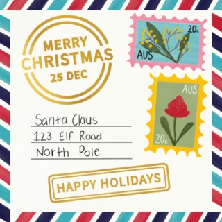 CANDLEBARK CREATIONS - "Postcard for Santa" - Single Square Card