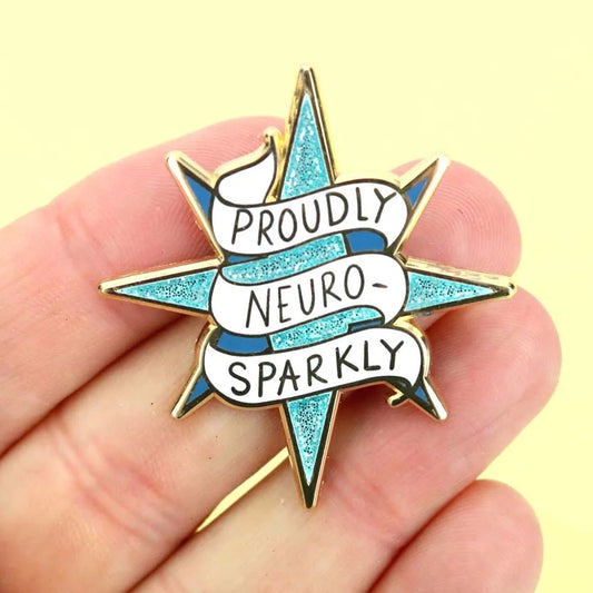 JUBLY-UMPH - "Proudly Neuro-Sparkly" - Lapel Pin