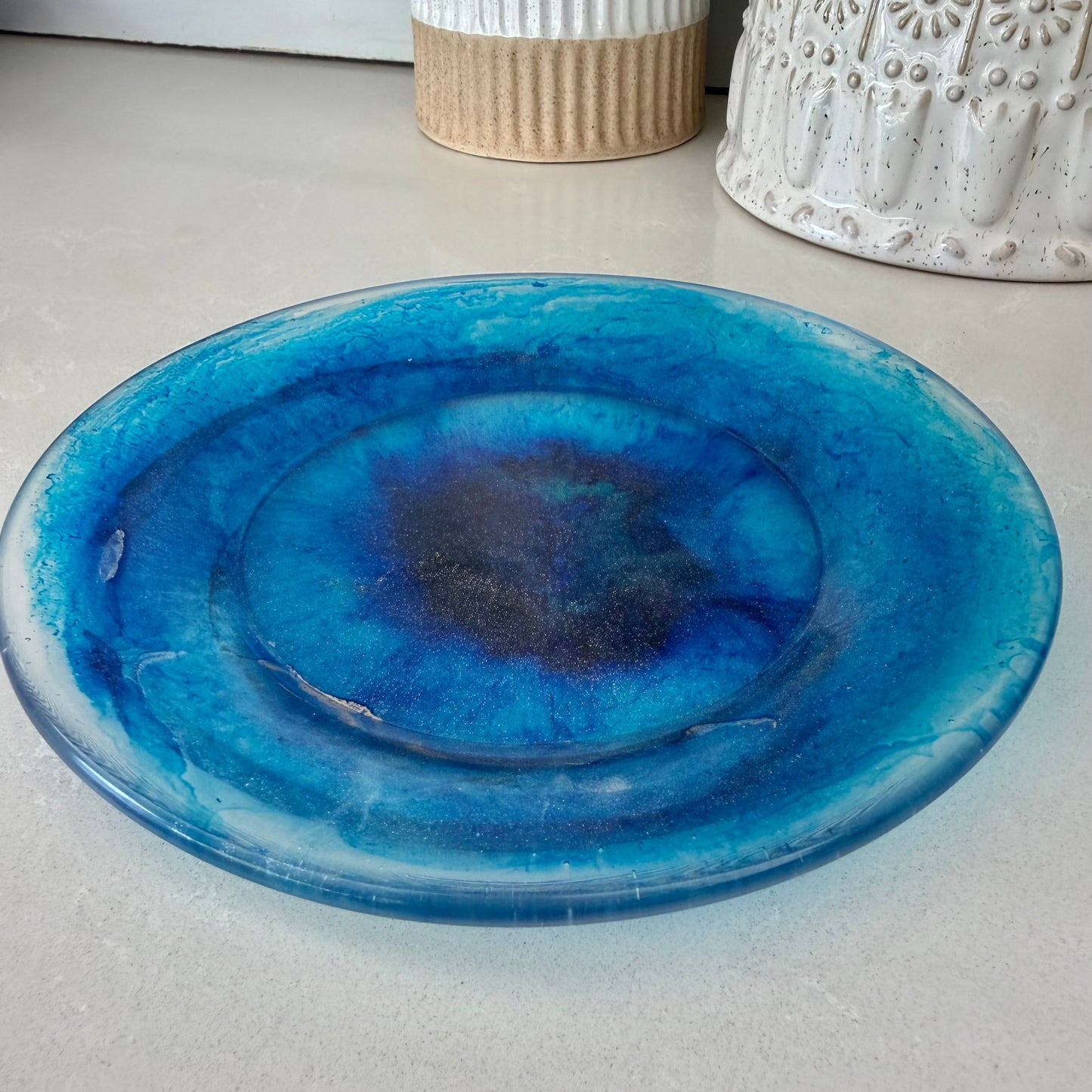 BRENDA STONE ART - Round Resin Side Plate