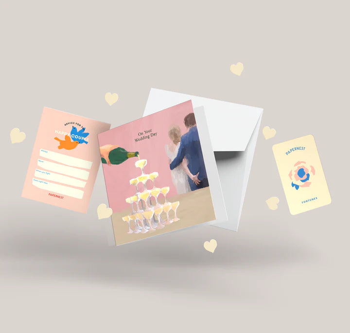 PAPERNEST - "Champagne Wedding" Greeting Card