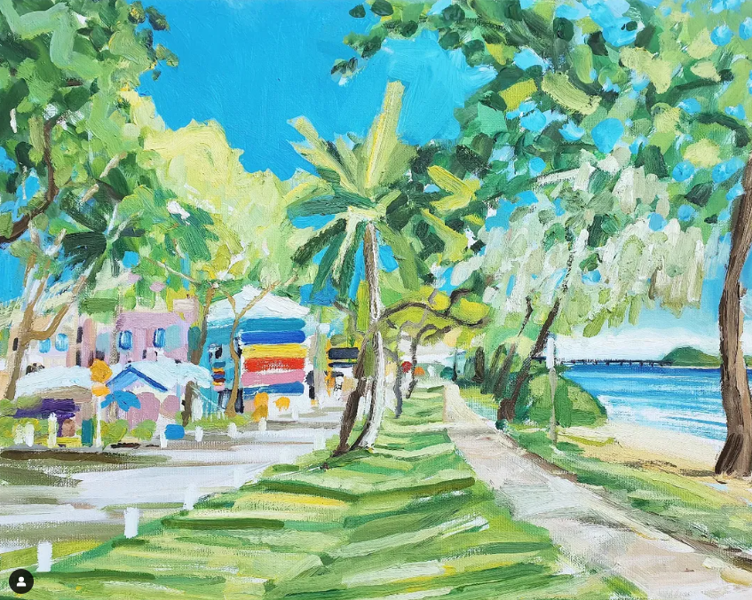Mark Skelcher Artist - "Palm Cove"- Framed Artist Print