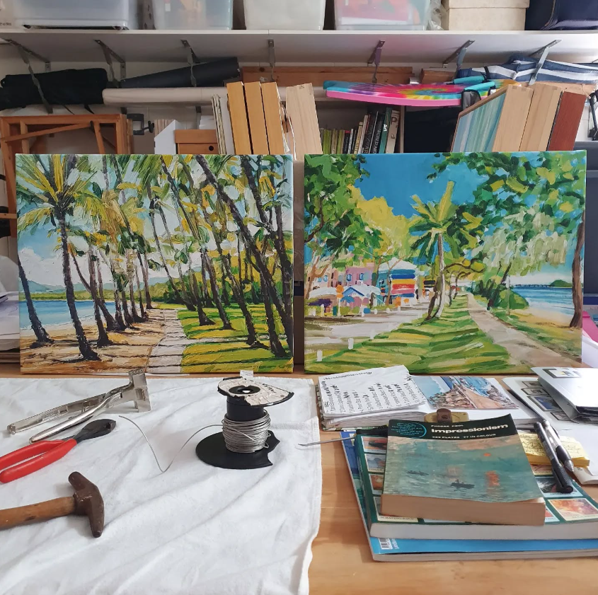 Mark Skelcher Artist - "Fitzroy Island"- Framed Artist Print