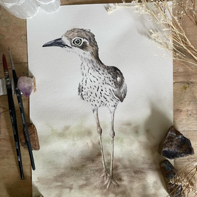 Shanna Trees Creations- "Curlew" Cotton Tote Bag
