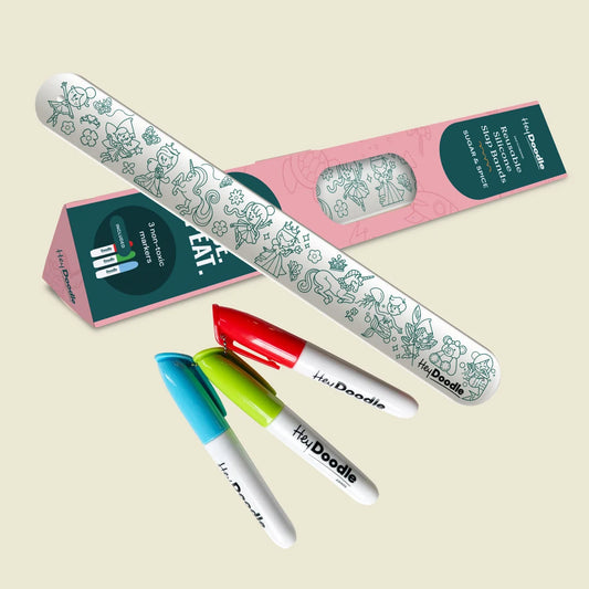 HEY DOODLE - SUGAR AND SPICE SKETCHBAND - Reusable Colouring Slap Bracelet