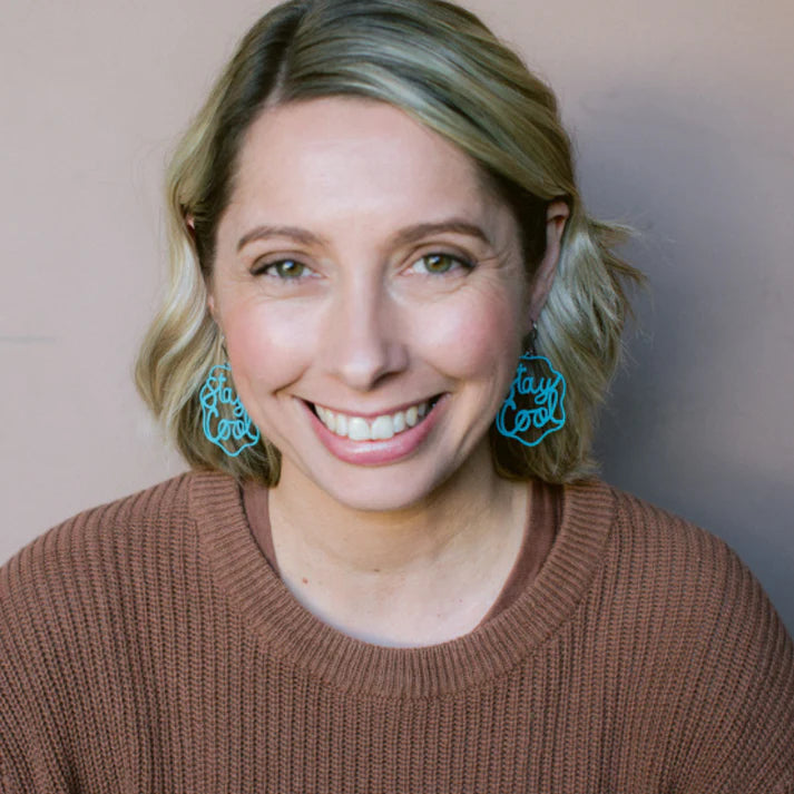 DENZ & CO - "Stay Cool" earrings in Mint Blue