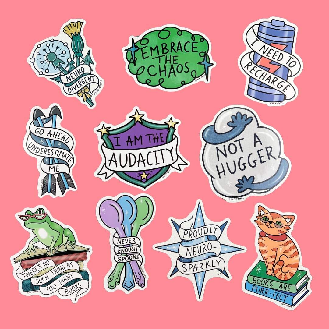 JUBLY-UMPH - "I Need To Recharge" - Sticker