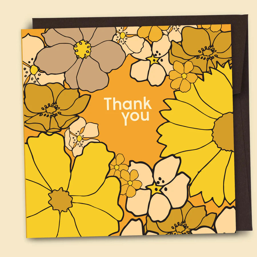 PAPERNEST - Thank you Vintage Floral Card
