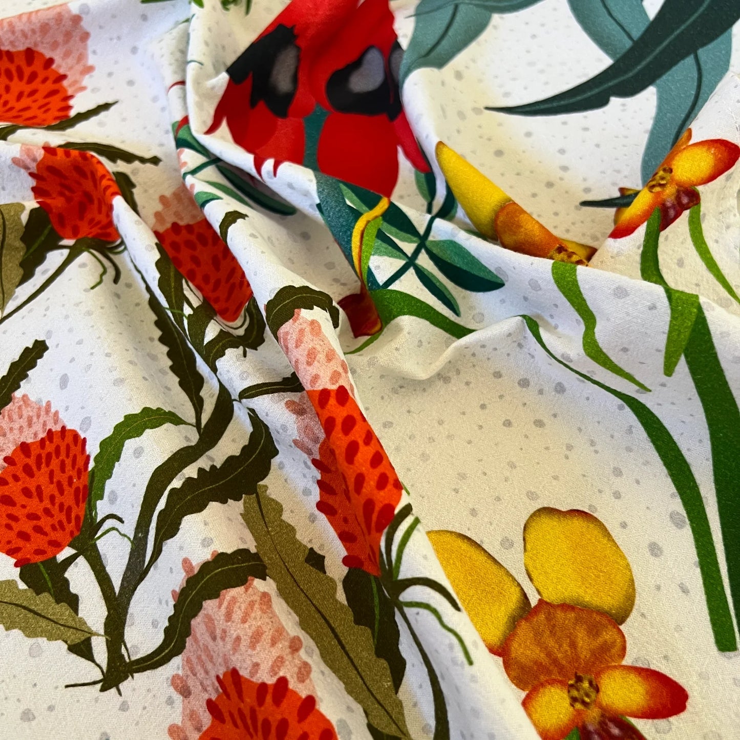 ESZTER'S CREATIONS - "Australian Wildflower"- Tea Towel