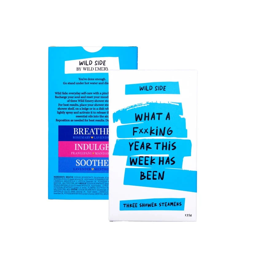 WILD EMERY - What A F*cking Year - Shower Steamer 3 Pack