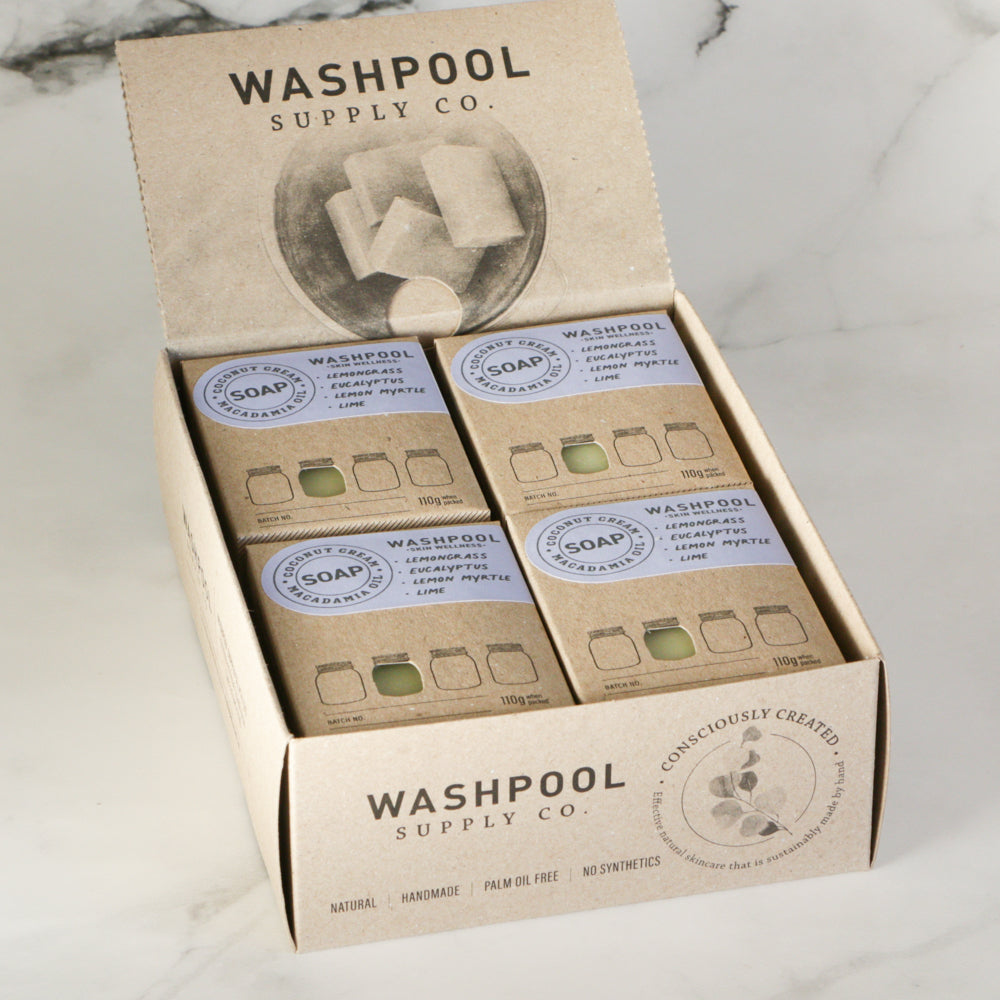WASHPOOL SUPPLY CO- Lemongrass, Lime, Lemon Myrtle, and Eucalyptus Coconut Cream Soap