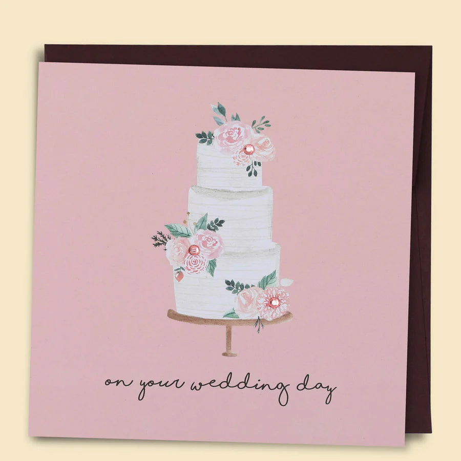 PAPERNEST - "On Your Wedding Day Cake" Greeting Card