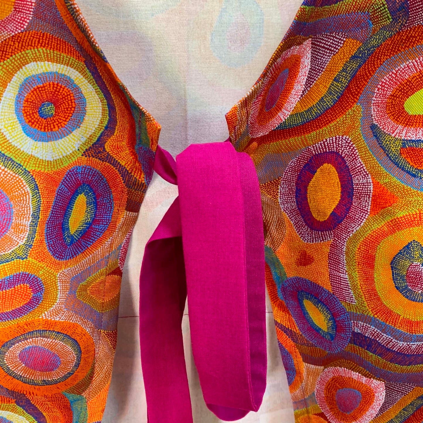 MUMMA WHOOPEE - "Jukurrpa- Water Dreaming" FABRIC APRON- Warlukurlangu Fabric