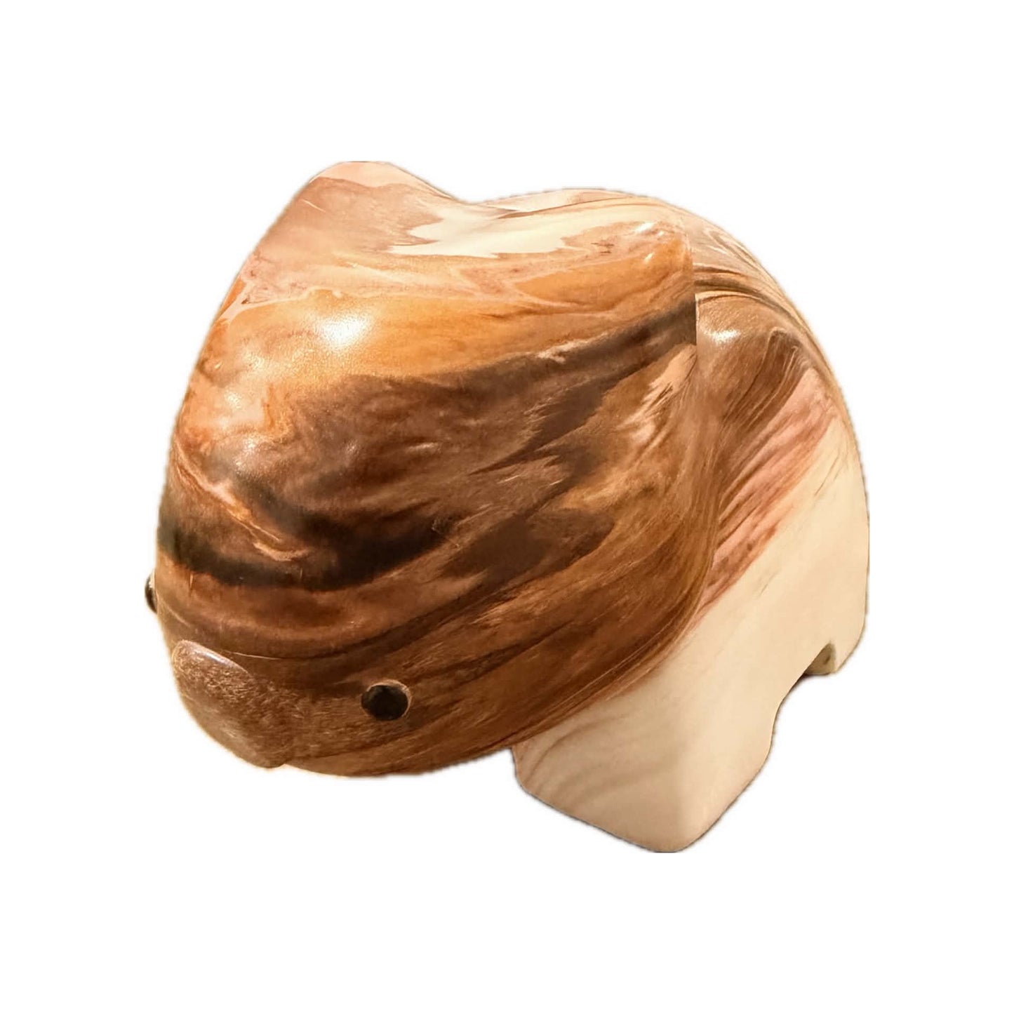PETE CROMER - RESIN WOMBAT Natural #1 -- Salted Caramel
