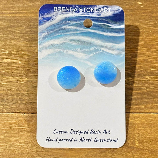 BRENDA STONE ART - Ocean Stud Earrings 12