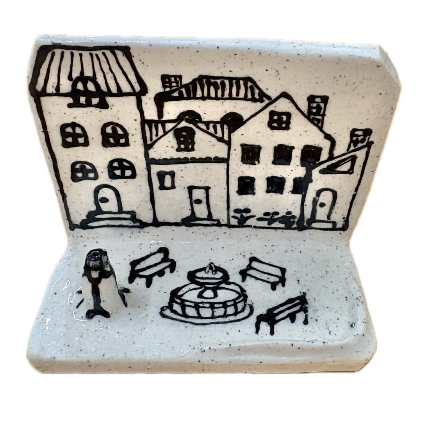 BELOVED POTTERY - Village - Antiques House Jewelry Holder