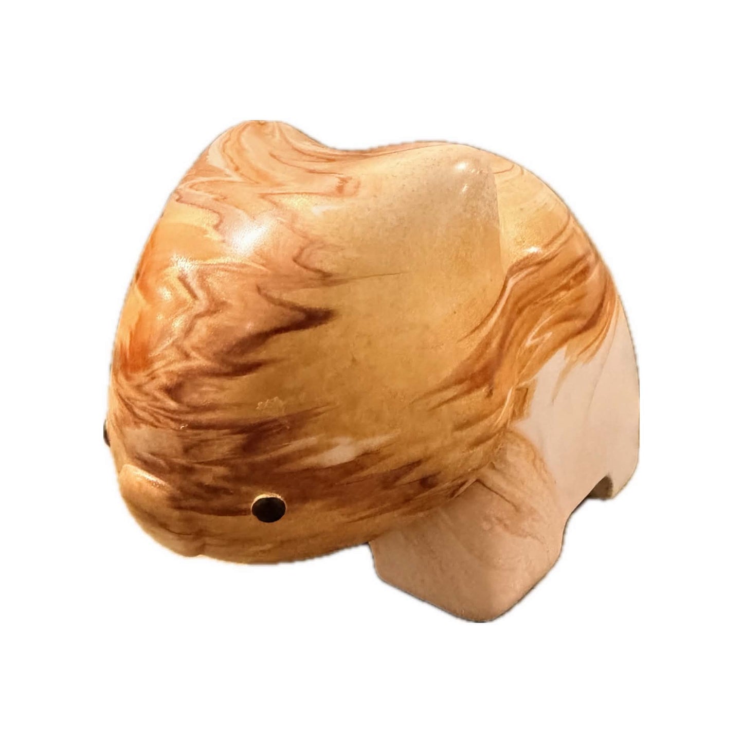PETE CROMER - RESIN WOMBAT Natural #4 - Caramel Latte