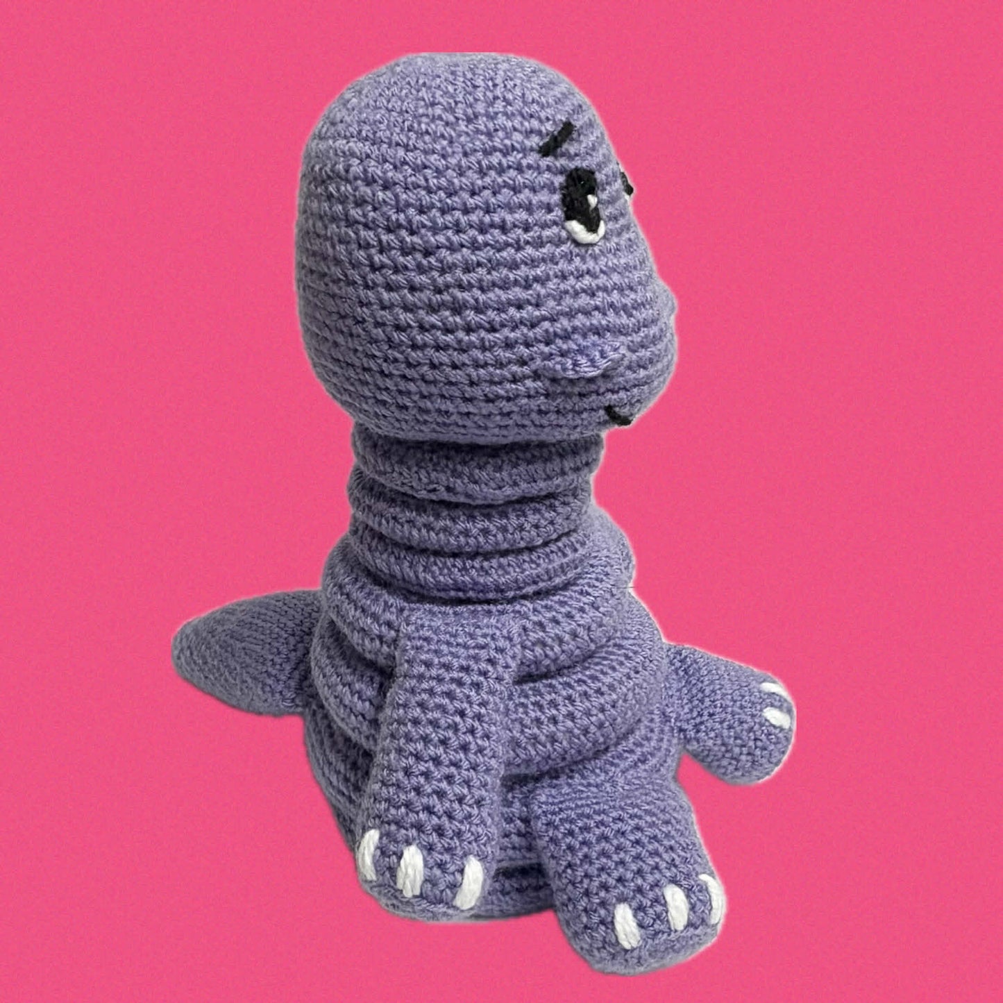 HOOKED BY JEN- Crochet Stacking Dinosaur