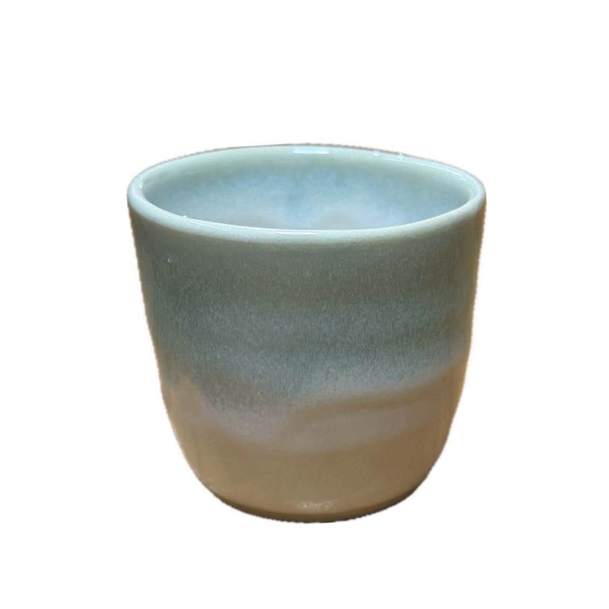 EARTH BY HAND- Espresso/Piccolo Cups- Seafoam Blue Glaze