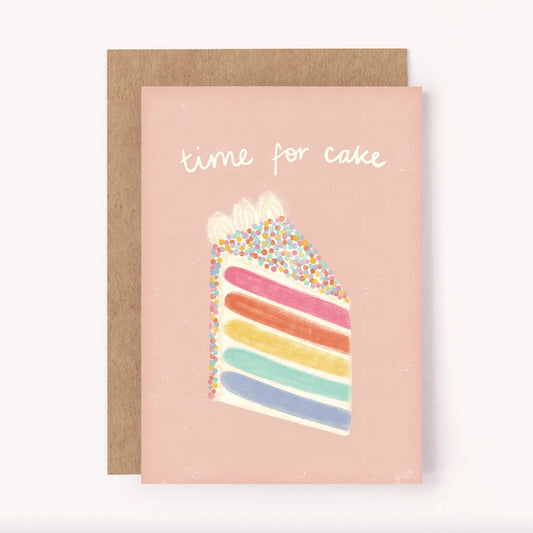 LAUREN SISSON STUDIO- "Time For Cake" - Blank Greeting Card