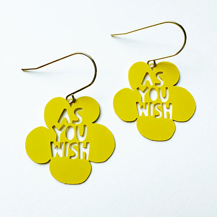 DENZ & CO - As You Wish Earrings – Buttercup Yellow - DANGLE EARRINGS