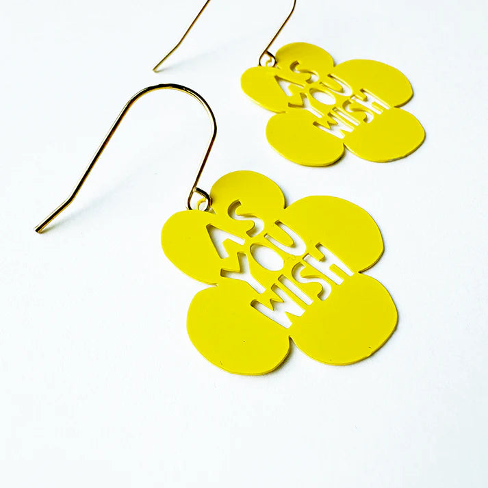 DENZ & CO - As You Wish Earrings – Buttercup Yellow - DANGLE EARRINGS