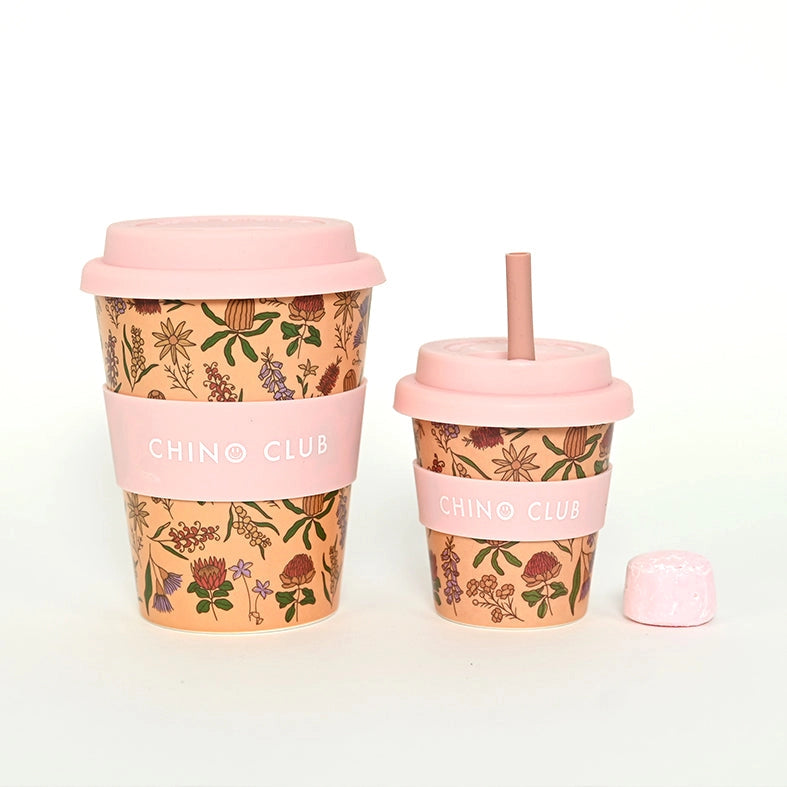 CHINO CLUB- Adult Reusable Cup 12 oz - Australian Wildflowers