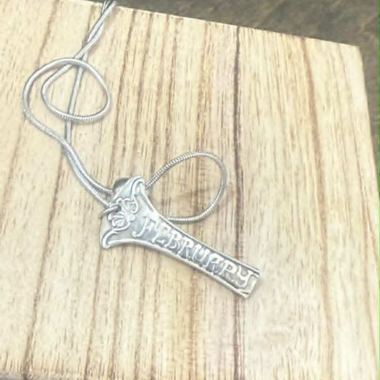 MOLLY MADE- February Zodiac Pendant Necklace