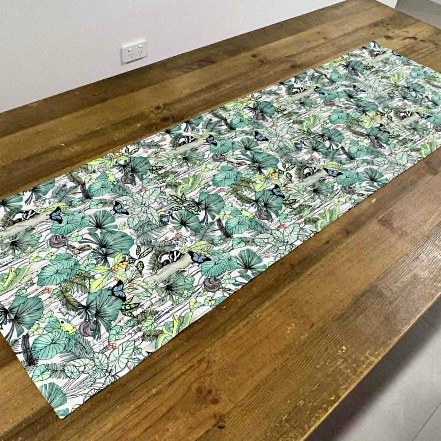 THE SCENIC ROUTE - "DAINTREE"- Cotton Art Table Runner