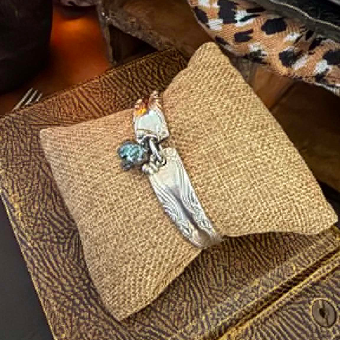 MOLLY MADE- Vintage Silverware Handle Grosvenor 'Charm' Bracelet