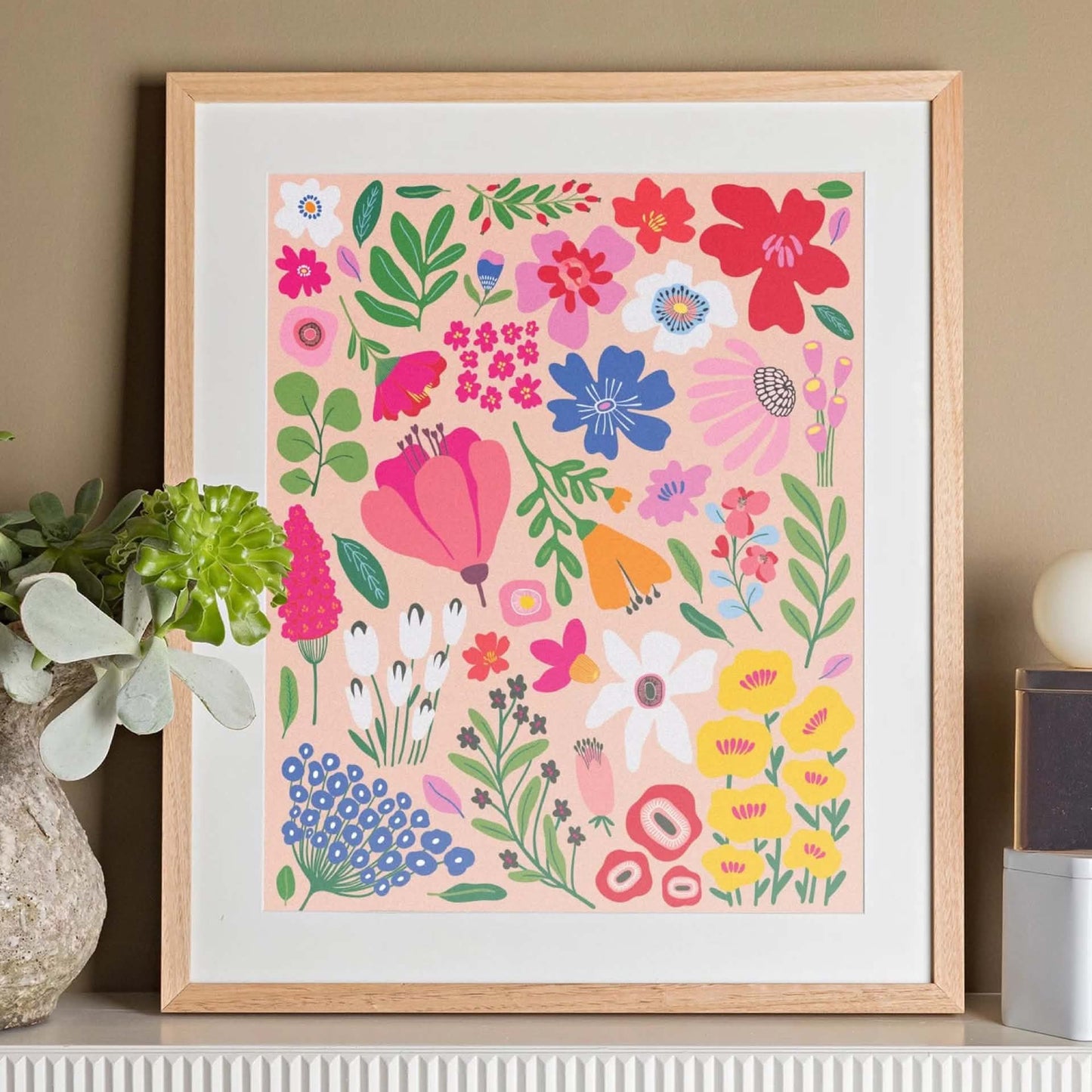 JOURNEY OF SOMETHING- PAINT BY NUMBERS - PRESSED FLOWERS