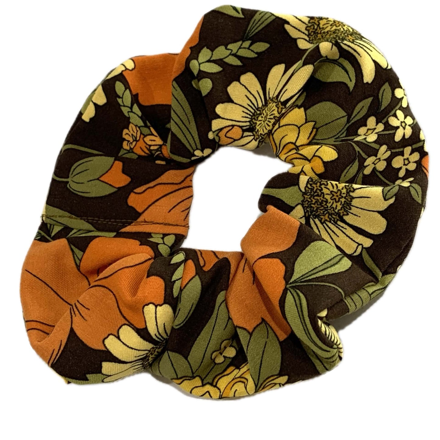 MUMMA WHOOPEE - "RETRO FLOWERS" REGULAR SCRUNCHIES
