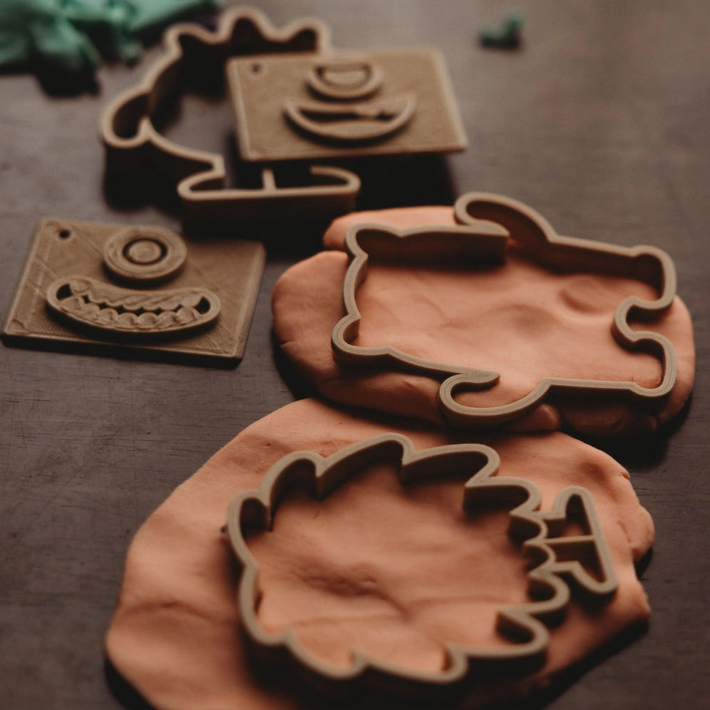 KINFOLK PANTRY- Monster Stamp Play Bundle - Eco Playdough Tools
