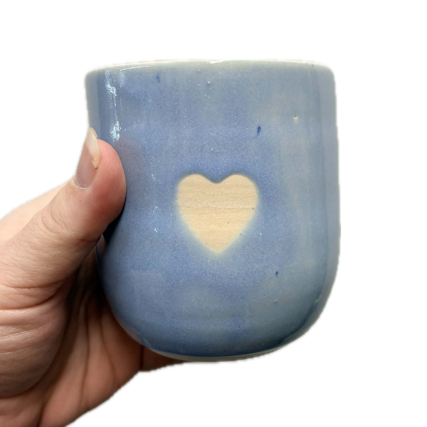 EARTH BY HAND- Latte Love Mugs - Sky Blue Glaze