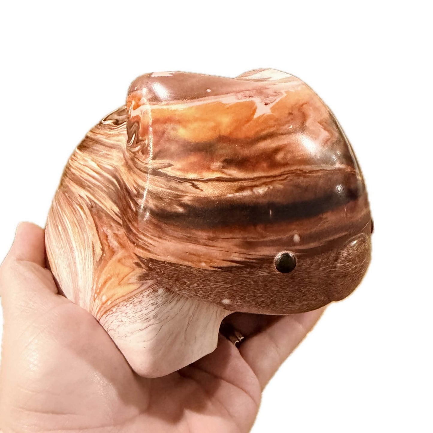 PETE CROMER - RESIN WOMBAT Natural #1 -- Salted Caramel