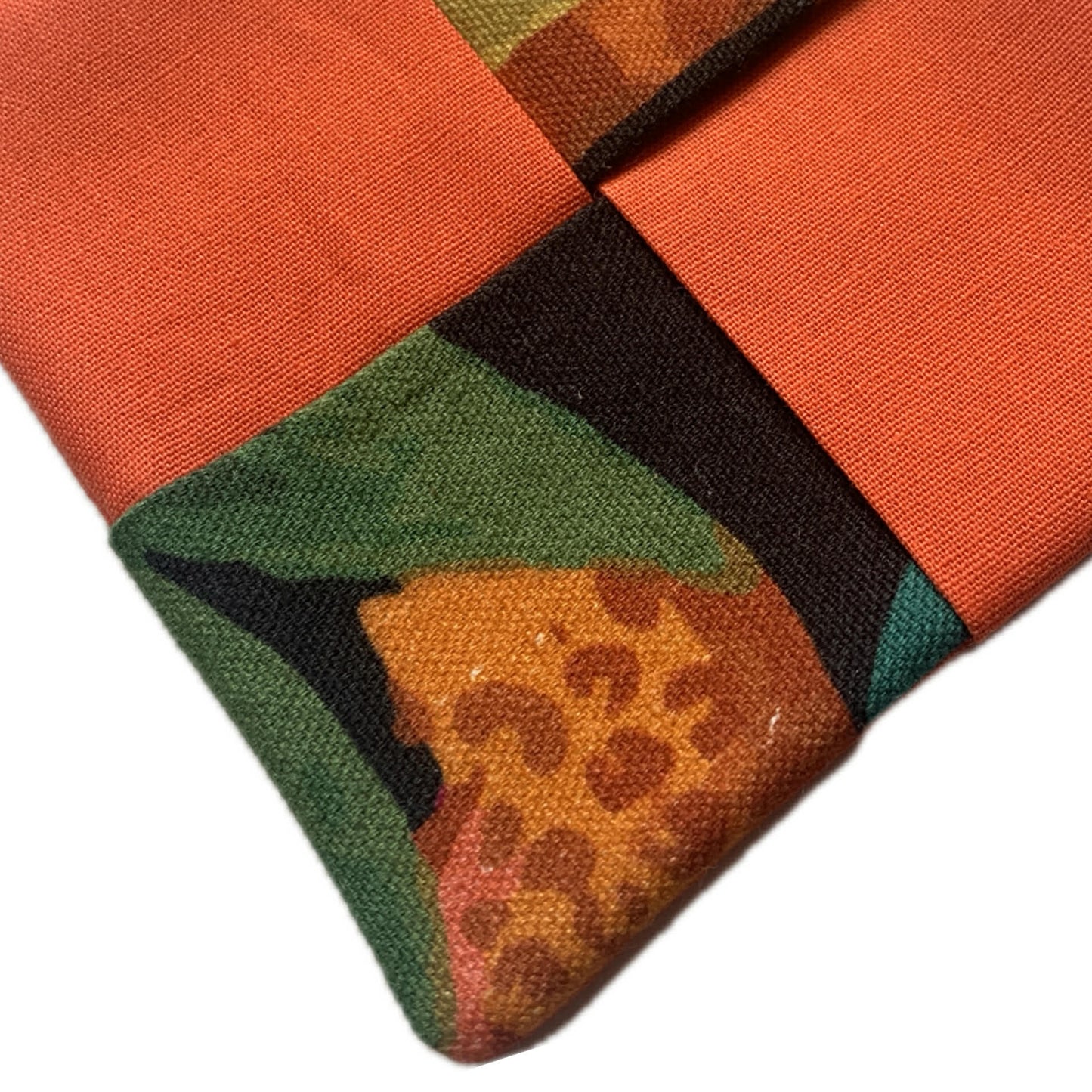 MUMMA WHOOPEE- SINGLE WINE GLASS SLIPPER/COASTERS- Jungle Cats & Orange
