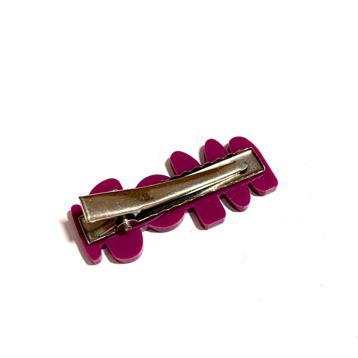 THIS BIRD HAS FLOWN - Sonic Wine Green - Small Acrylic Alligator Hair Clip