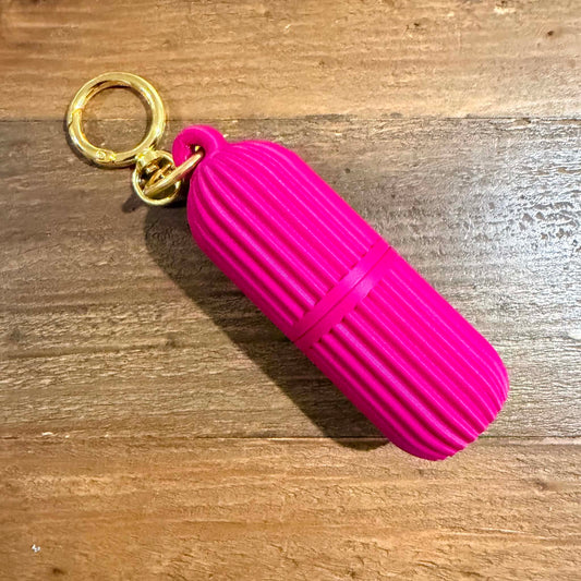 DWAYNSKI.3D - Plum - LIPPIA Lip Balm/Lipstick Holder Keychain